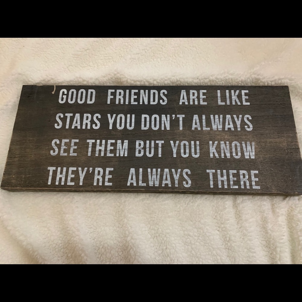 Wooden sign